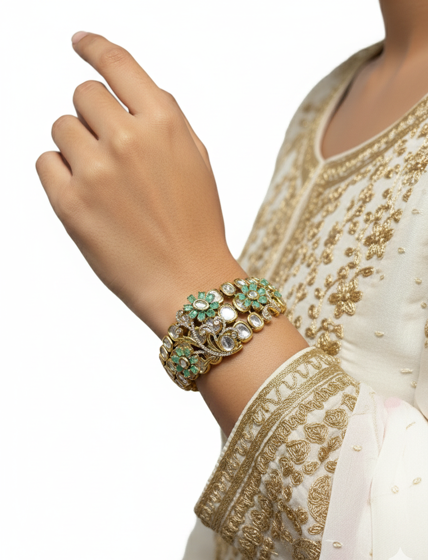 Emerald Bloom Royale Kada