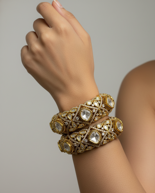 Maharani Polki Royale Bangles