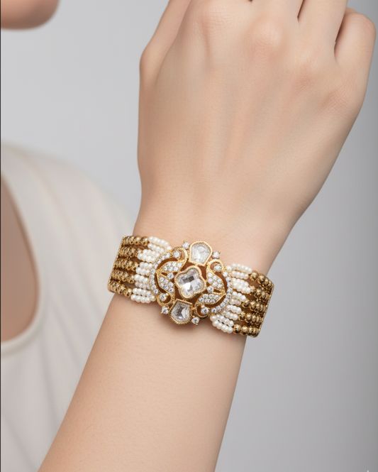 Opal Radiance Pearl Bracelet