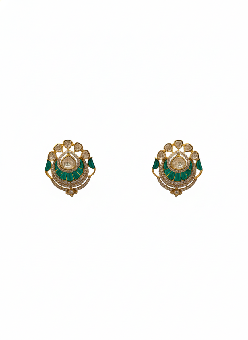 Royal Emerald Aegis Studs