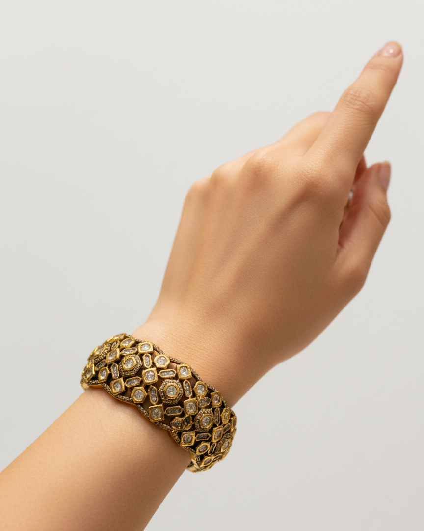 Royal Zaveri Kundan Kada