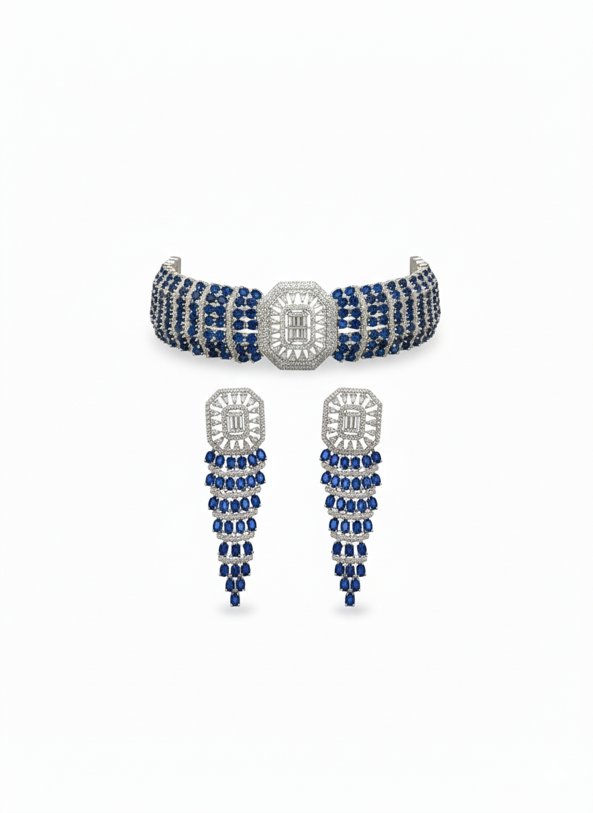 Sapphire Dynasty Regal Choker Set