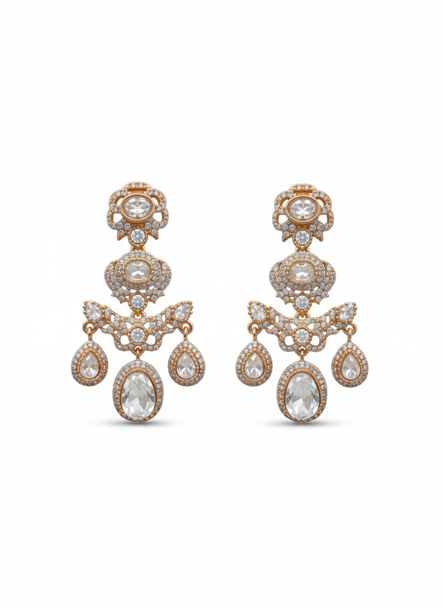 Crystal Dewdrop Heritage Earrings