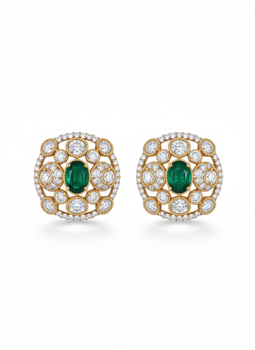 Emerald Enclave Regal Studs