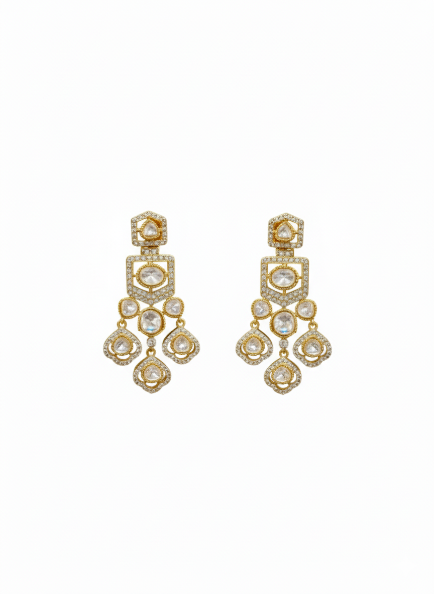 Radiant Mosaic Kundan Earrings