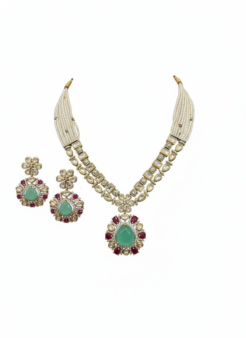 Emerald Noor Royale Necklace Set