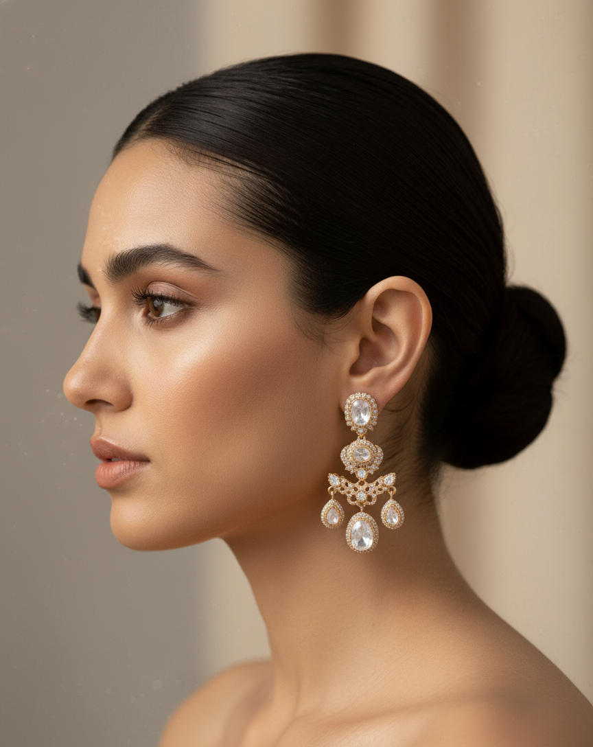 Crystal Dewdrop Heritage Earrings