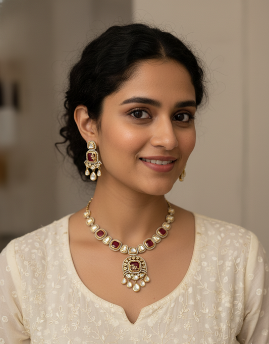 Imperial Scarlet Polki Majesty Set