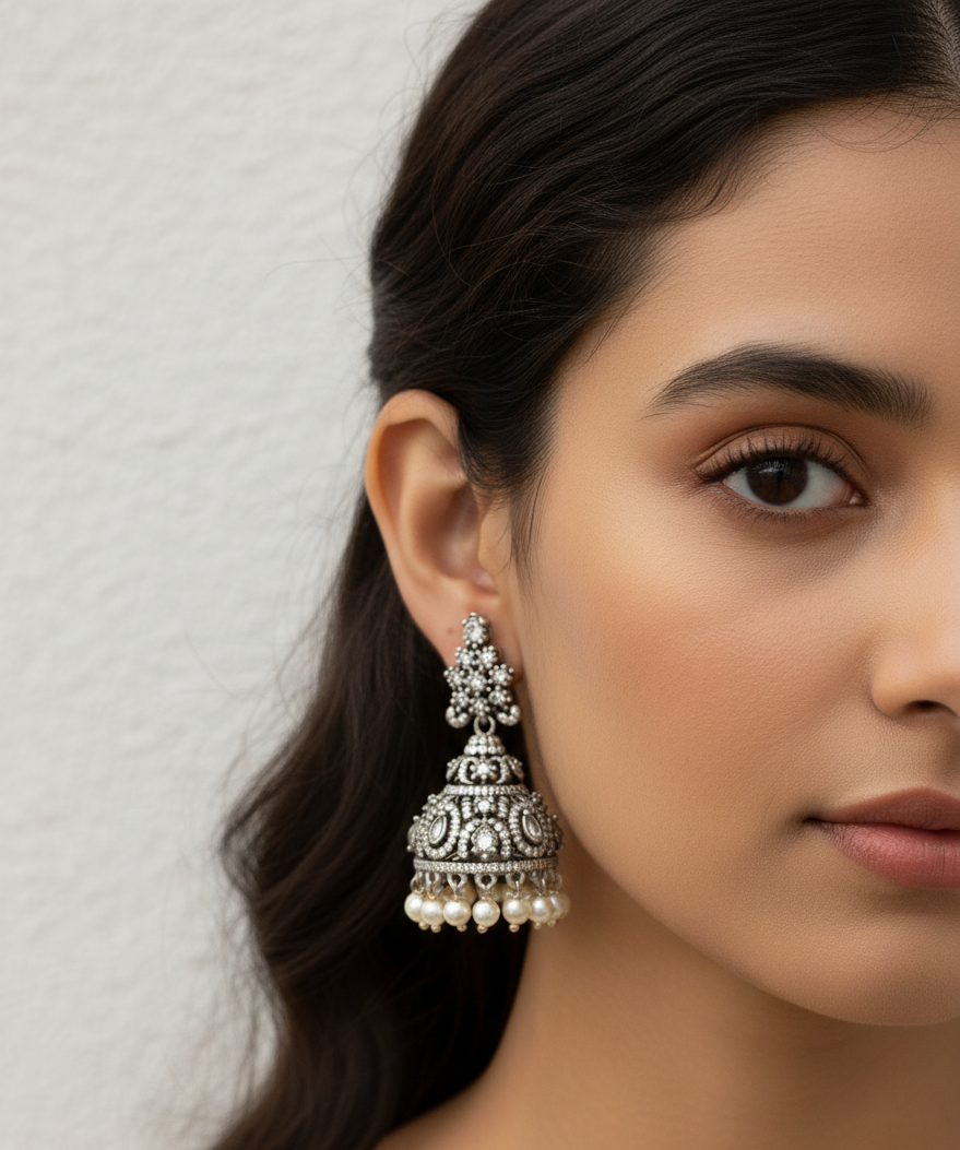 Amira Royale Polki Jhumka