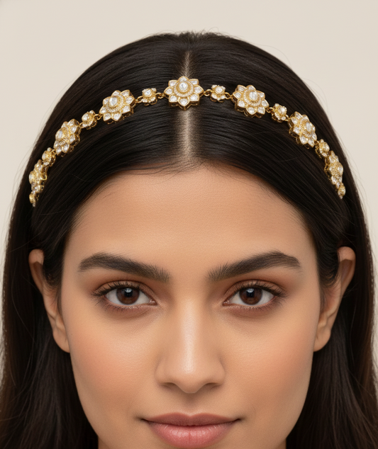 Aurelia Floral Polki Sheeshpatti