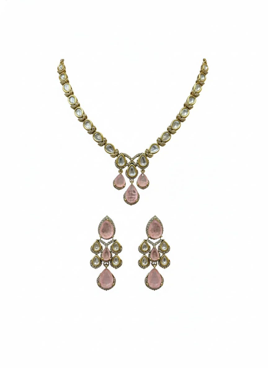 Rosy Noor Kundan Set