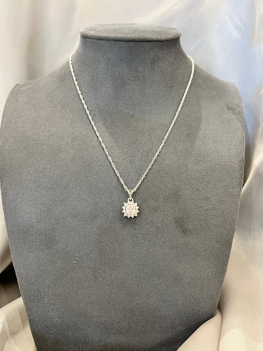 Pink Petal Crown Pendant