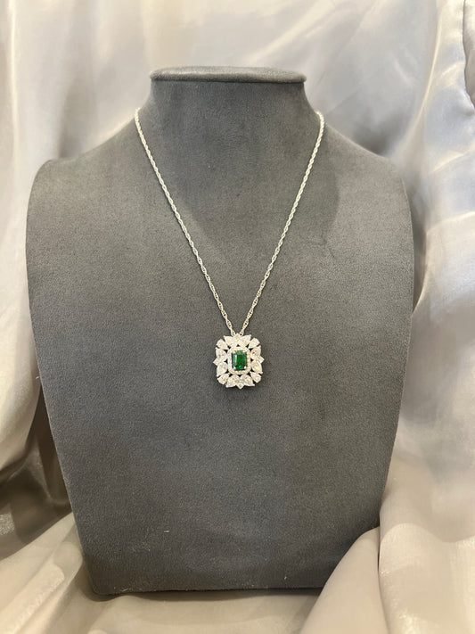 Emerald Frost Radiance Pendant