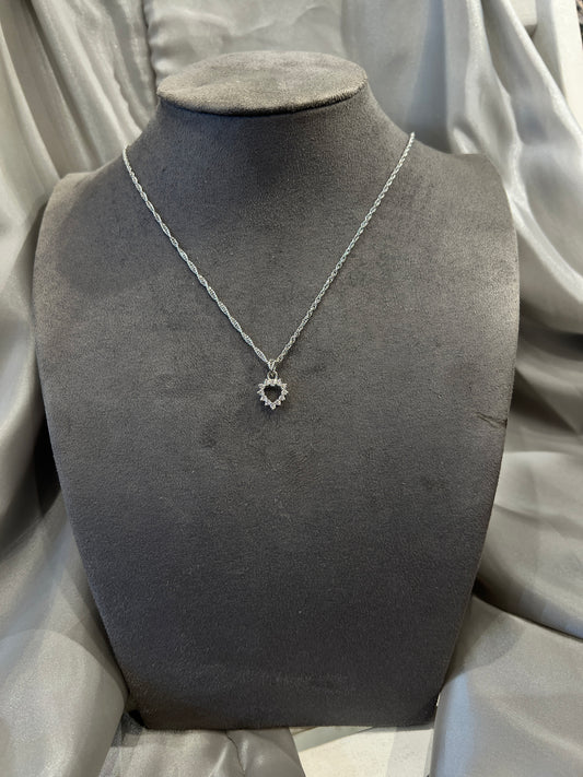 Snowlace Radiant Diamond Pendant