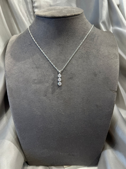 Celestial Trinity Diamond Pendant