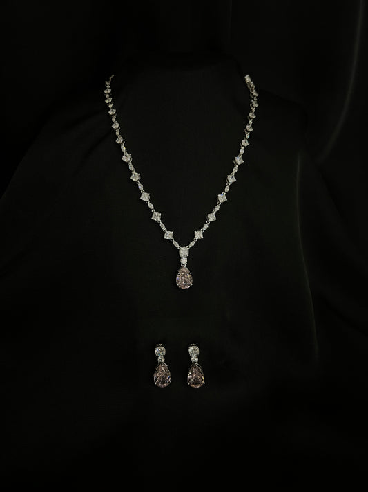 Twilight Blossom Necklace & Earrings Set
