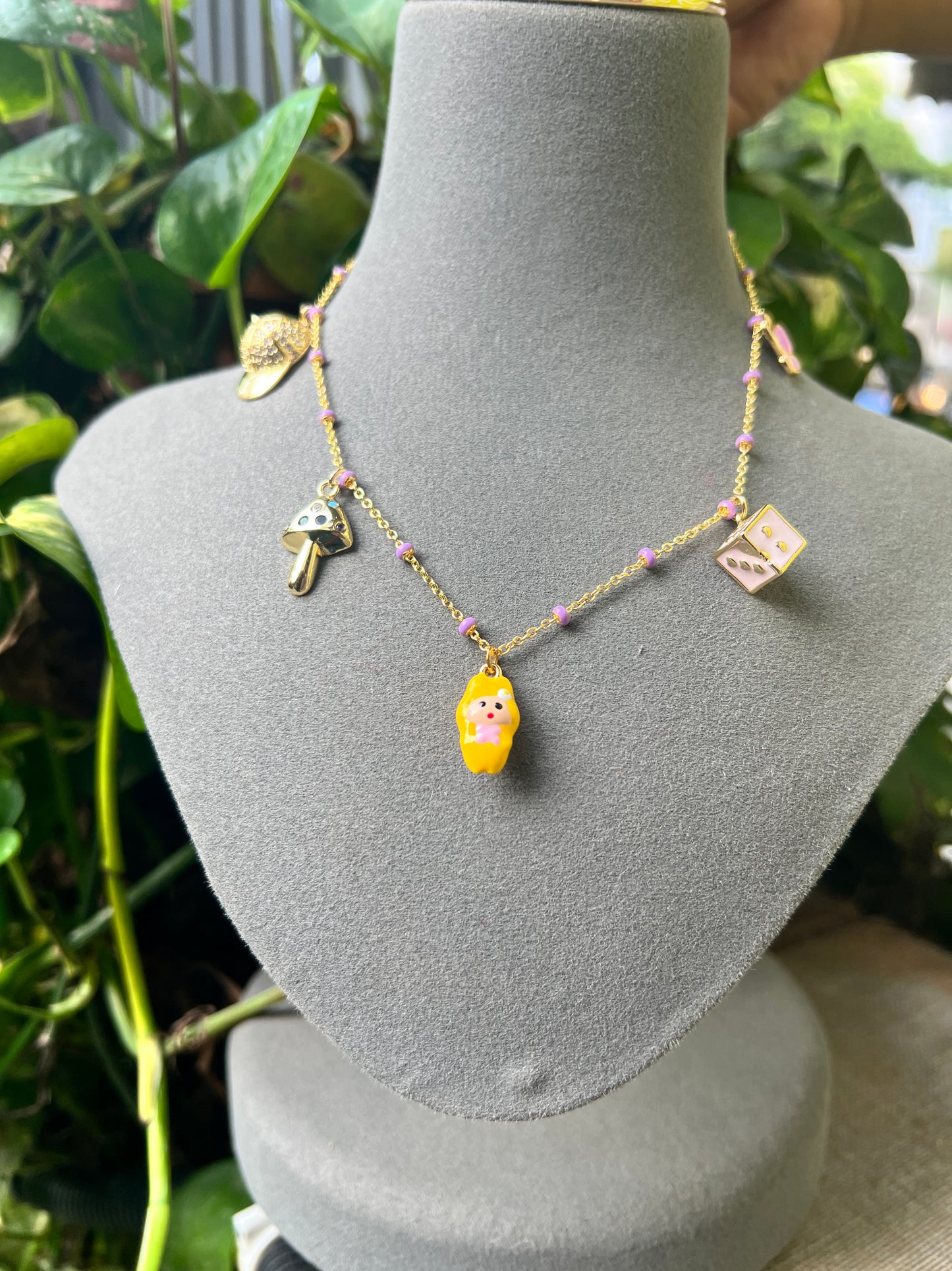 Color Splash Labubu Necklace