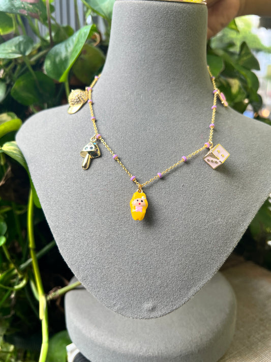 Color Splash Labubu Necklace