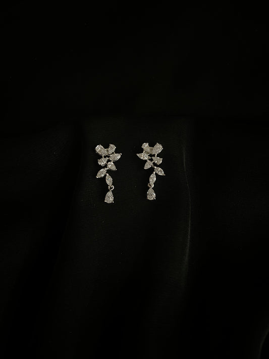 Crystal Flora Vine Earrings