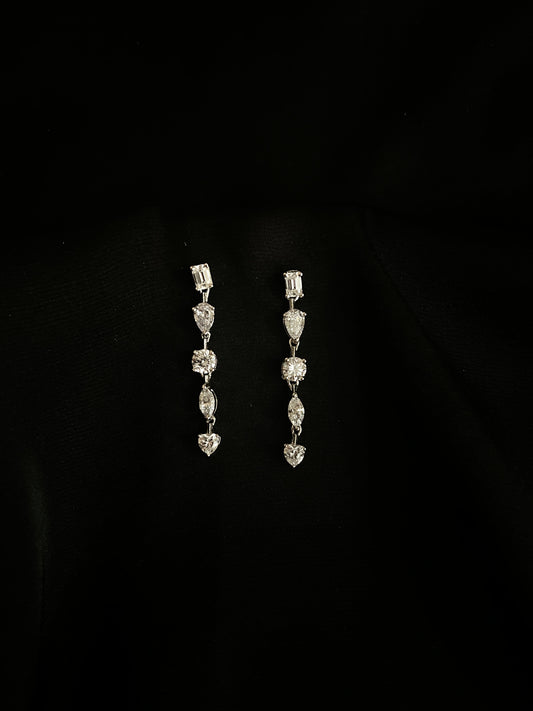 Crystal Harmony Linear Earrings