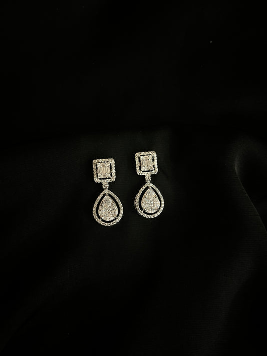 Crystal Prism Drop Earrings