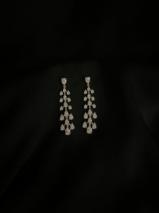 Diamond Dewfall Drape Earrings
