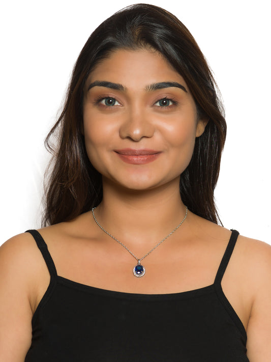Princess Blue Drop Pendent