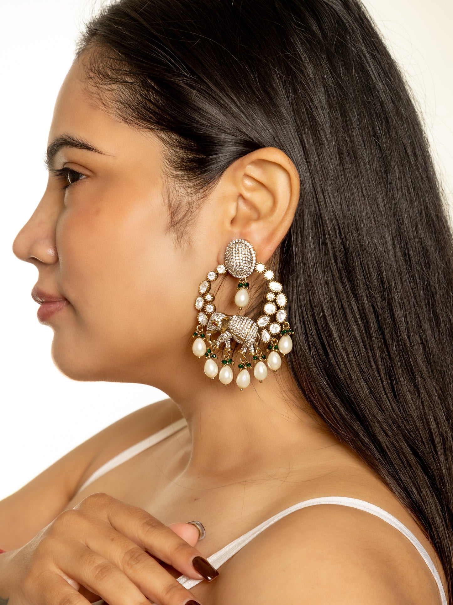 Gajgamini long Earrings