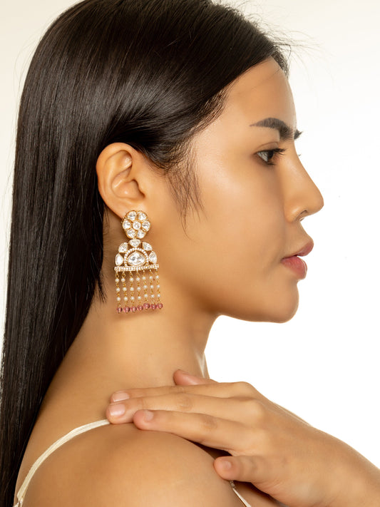 Aaditi Pardha Pink Earrings