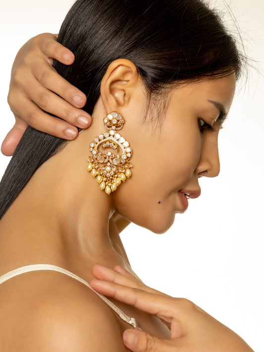 Aadya Mahal Grey Earrings