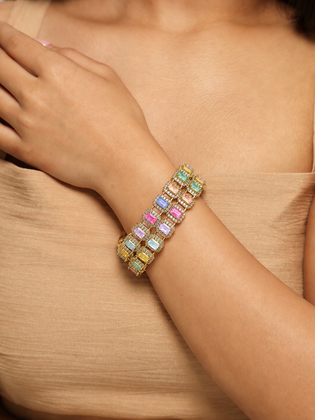 Pastel Prism Link Bracelet