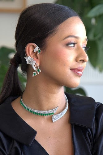 Ruhani Vrishti Diamond Ear Cuff