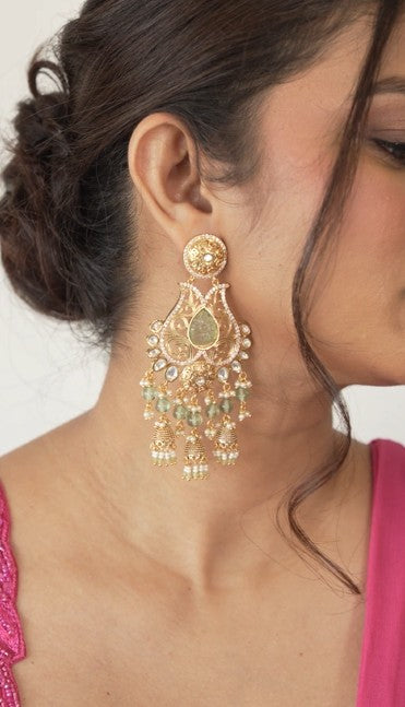 Aarini Mint Jharokha Chandbali