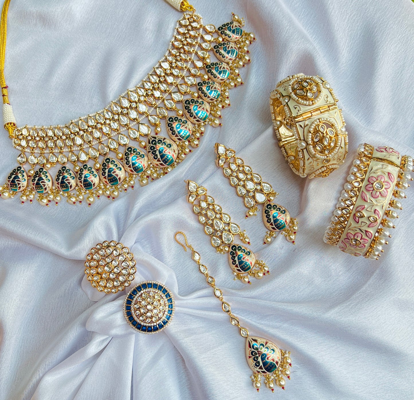 Seema Kundan Drops Polki Set