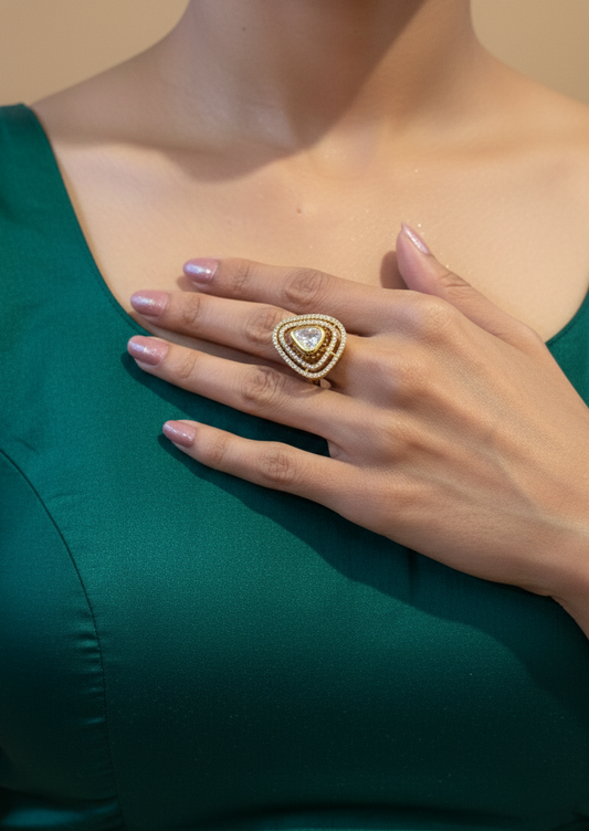 Tara Trillion Glow Statement Ring