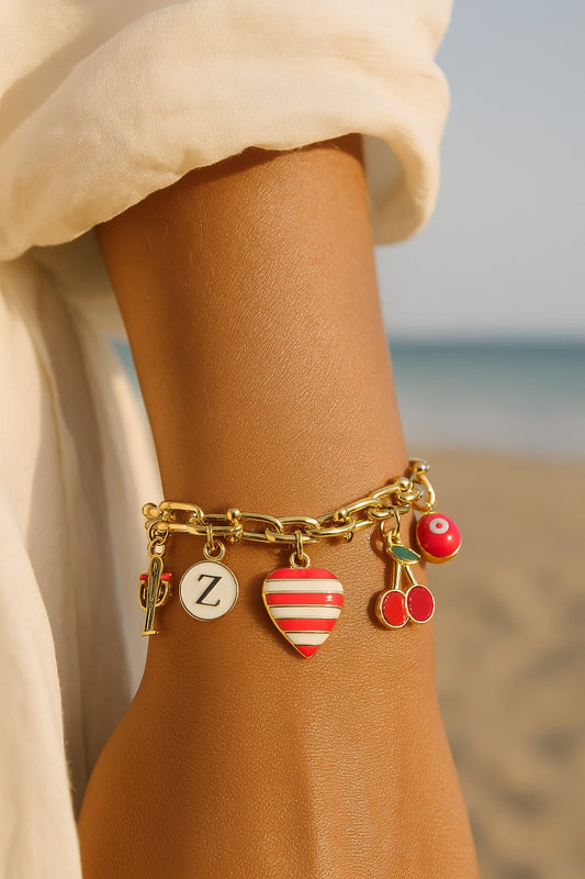 Golden Zest Charm Bracelet