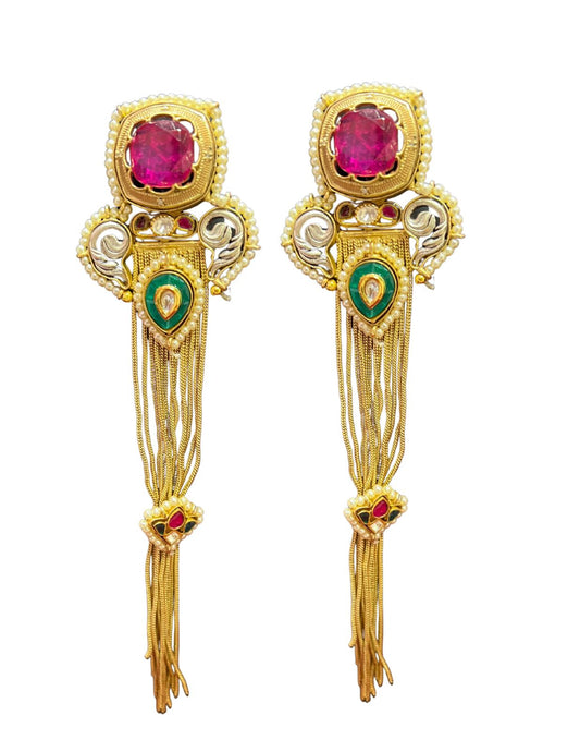 Kashmiri Regal Tassel Earrings