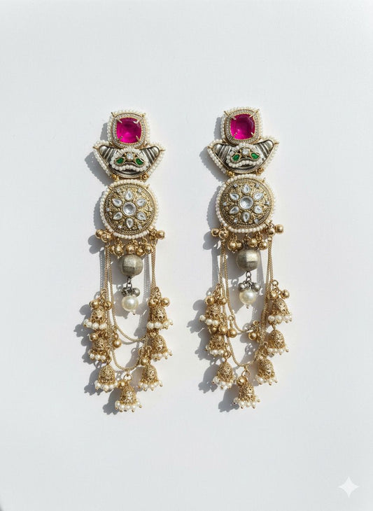 Ruby Regal Cascade Earrings