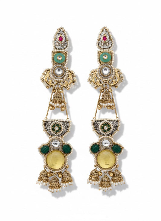 Royal Heritage Kundan Jadau Earrings