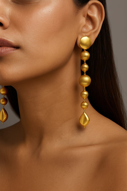 Golden Aurora Drop Earrings