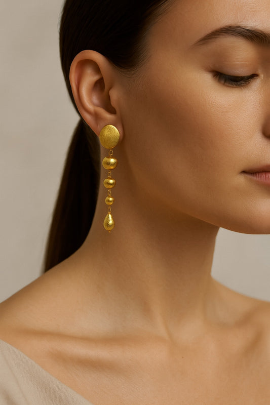 Golden Elara Drop Earrings