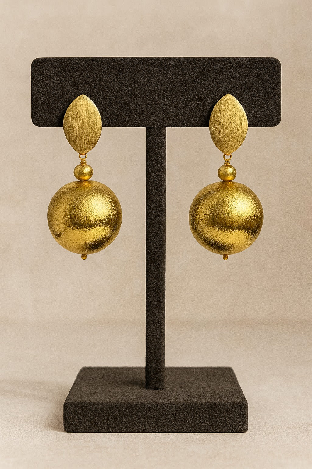 Golden Solstice Drop Earrings