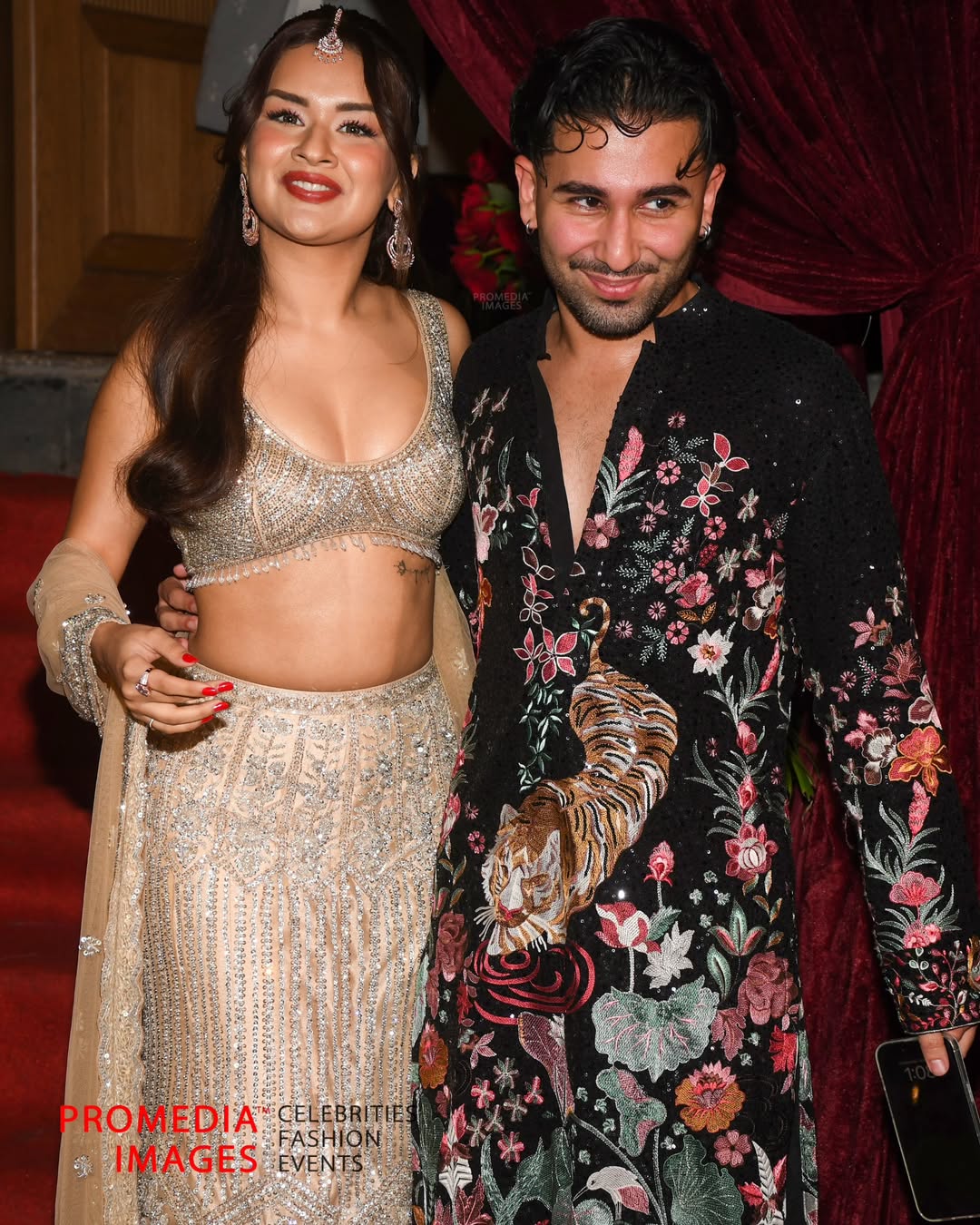 Avneet Kaur at Diwali Bash wearing Azotiique