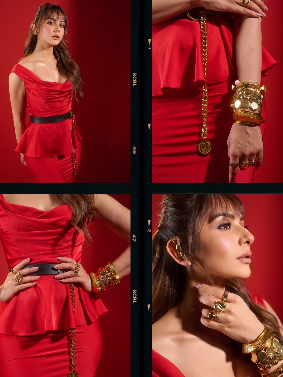 Rakul Preet Singh at Pinkvilla Awards wearing Azotiique