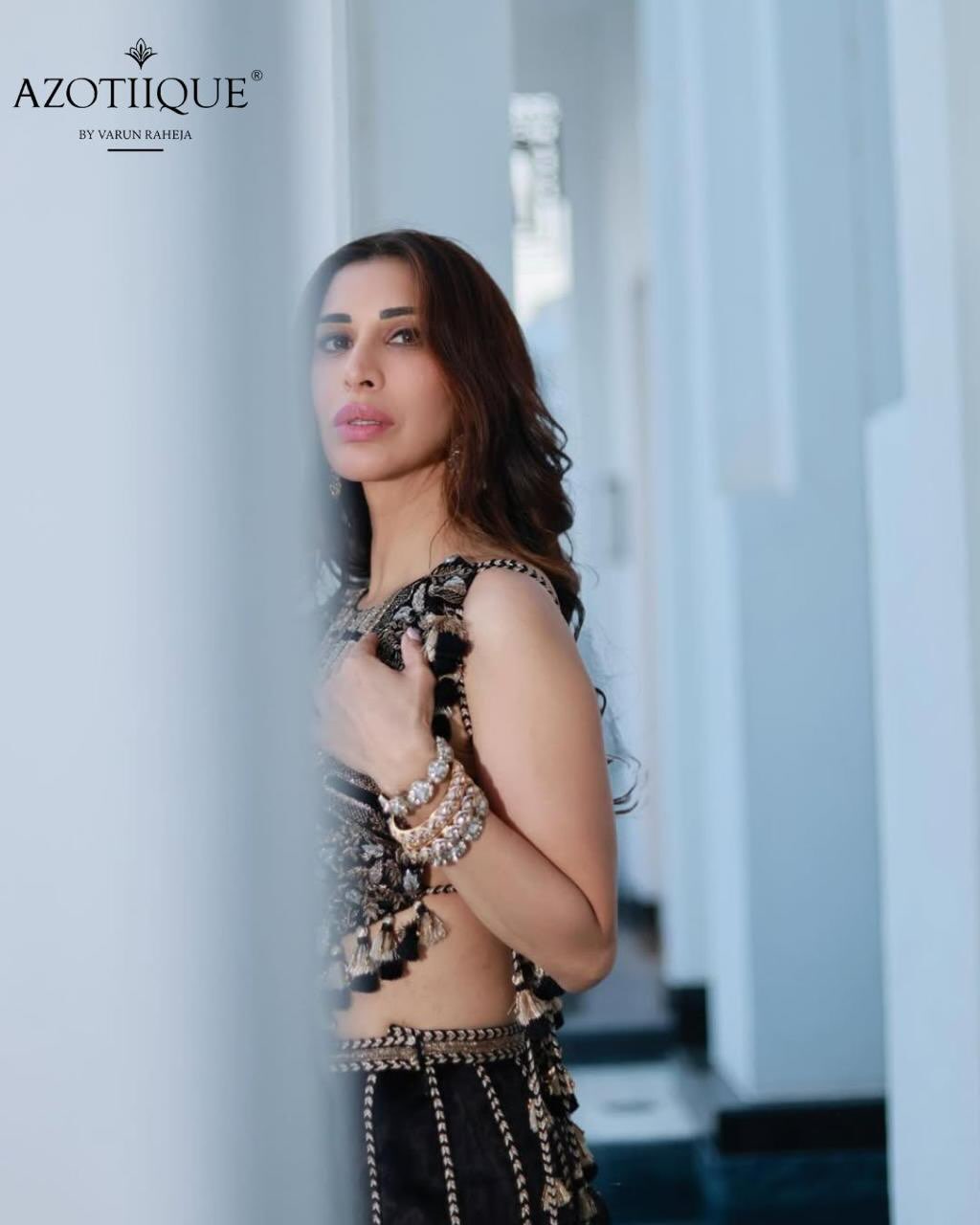 Sophie Choudry wearing Azotiique jewellery